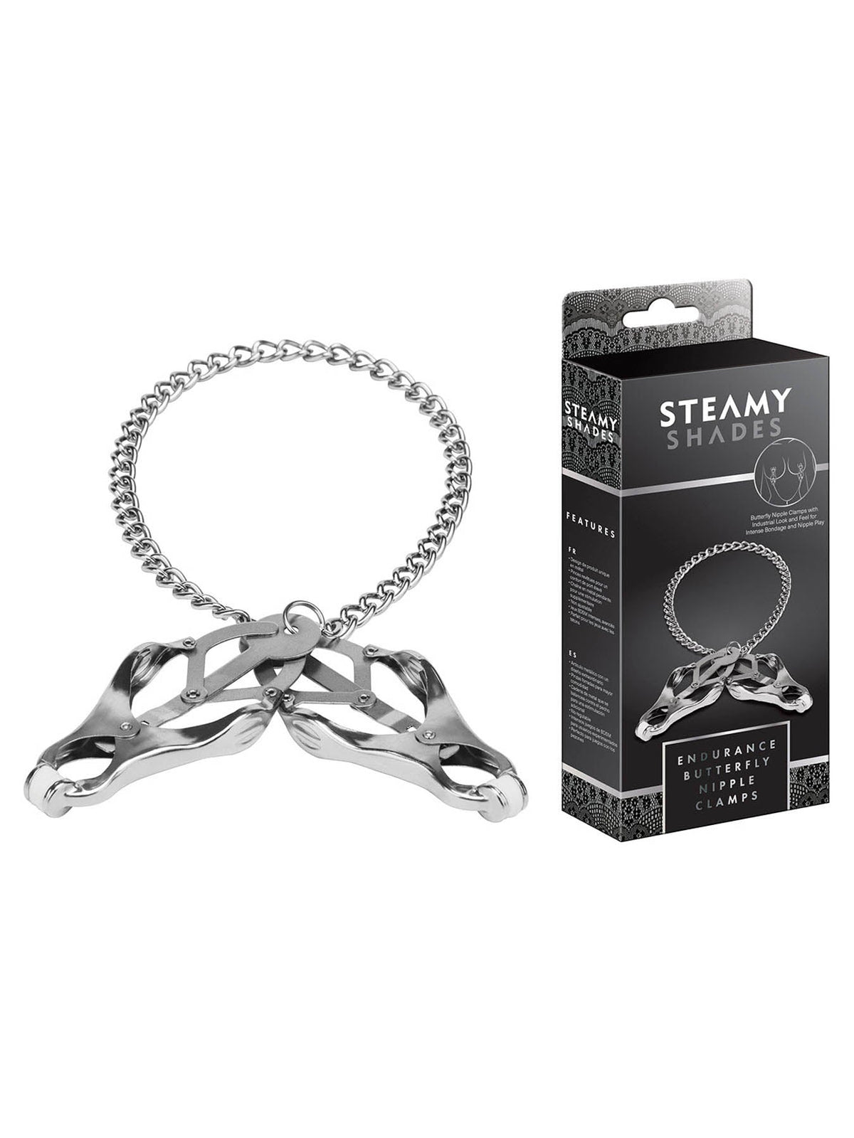 Steamy Shades Endurance Butterfly Nipple Clamps