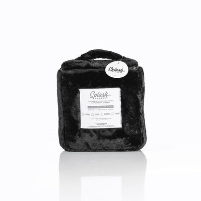 Splash Blanket - Furlush (NON bonded) - Black on Black